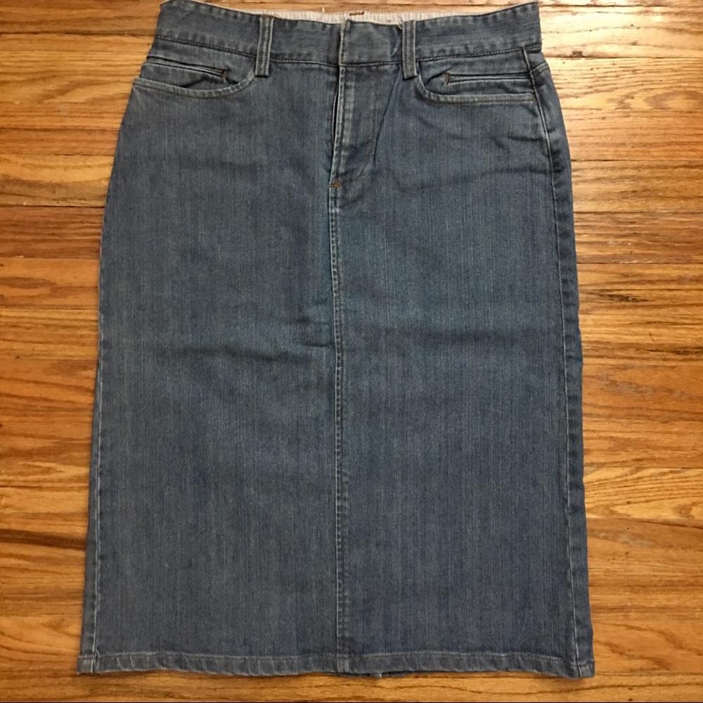 GAP Jeans Denim Midi Pencil Skirt 6